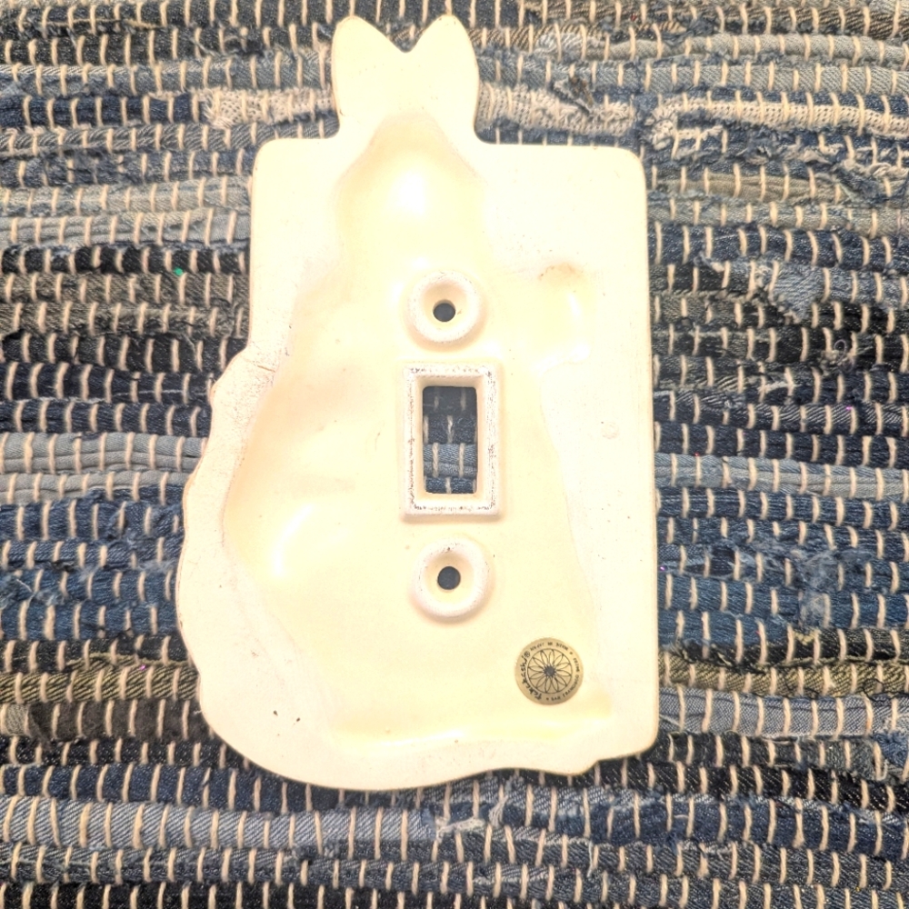 Vintage "Takakashi" San Francisco Bunny Rabbit Ceramic Light Switch Cover - Picture 3 of 6